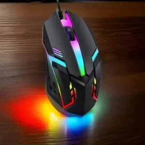 Gaming Mouse, 3 Buttons RGB Light Sports Design for Laptops & PC Wired Optical Gaming Mouse