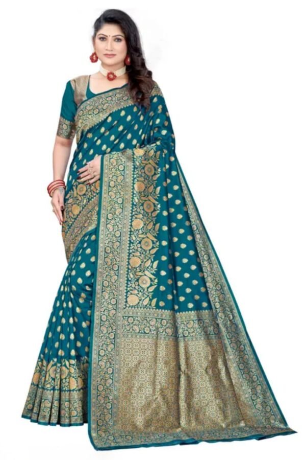 Banarasi Saree Kanjivaram Silk Saree | Banarashi Pattu Sarees | Trendy Sarees for Women & Girls | trendy sarees for farewell | Latest Party Wear Saree | Kanjeevaram Soft Silk Saree New Collection