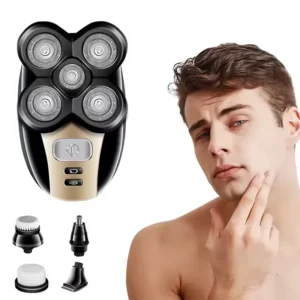 High-quality multi-functional 5-in-1 electric shaver with six blades.